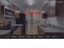 Tablet Screenshot of loftsapartments.com